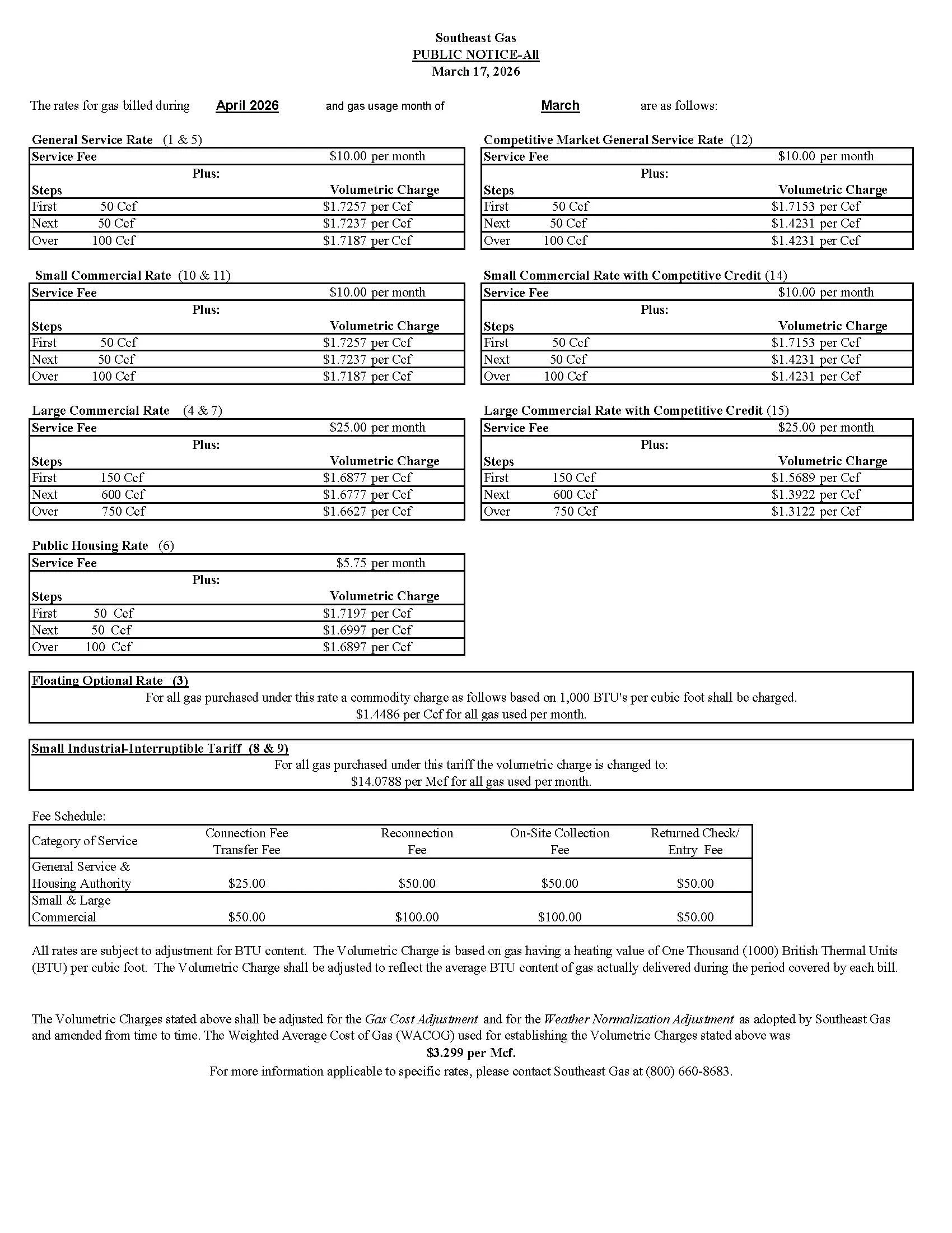 November 2025 rates - see pdf for screen reading
